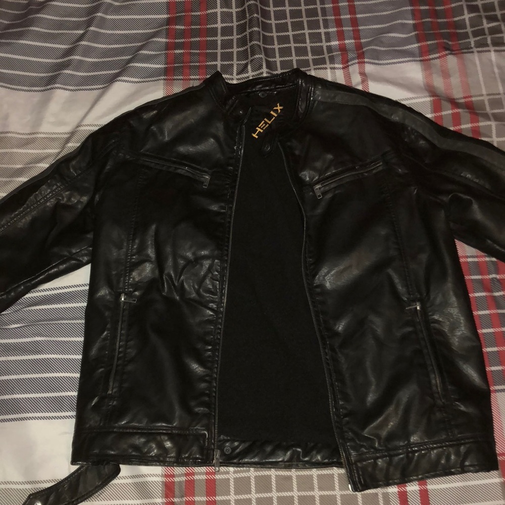 Never worn Men’s Helix Leather Jacket